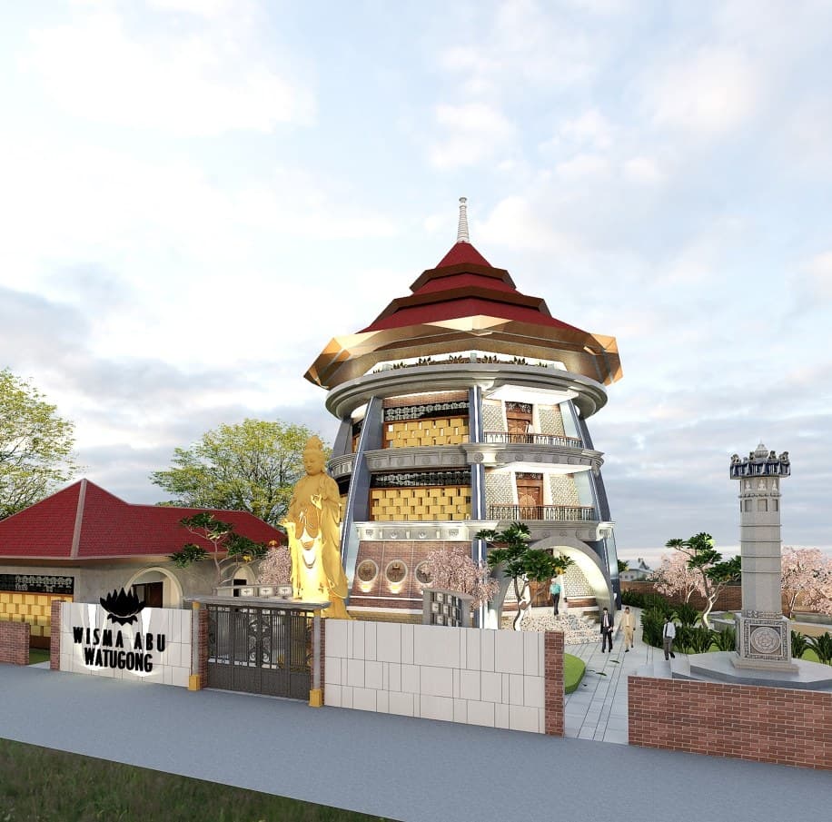 Gerbang Wisma Abu Watugong - Arsitektur Abadi